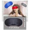 TOPTIE 100 Pack Custom Print Soft Satin Eyeshade Sleep Mask for Sleep Work Travel Study, 7 1/4" L x 3 3/8" W-Blue view 3
