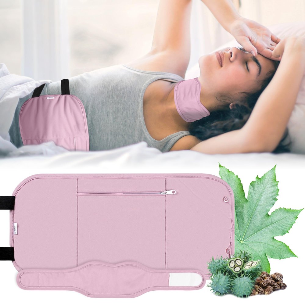 Castor Oil Pack Wrap with Organic Cotton Flannel, Reusable Castor Oil Packs for Stomach, Castor Oil Pack for Liver Detox, Castor Oil Pack Kit PurpleCastor Oil Not Include)