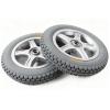 1 Pair 12 Inch Electric Wheelchair Replacement Rear Wheels, Solid Rubber Tires, with 17mm(5/8") Bearing view 1