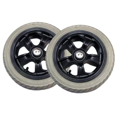 2Pcs 12 Inch Wheelchair Rear Wheel, Inflatable Rear Wheel, Transport Chair Replacement Parts, Easy to Install