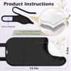 2 Pack Castor Oil Pack Wrap Organic Cotton for Liver Detox, Reusable Castor Oil Compress Highly Absorbent Anti Oil Leak, BlackOil are Not Include view 3