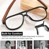 10 Pairs White Adhesive Glasses Nose Pads, Silicone Nose Pads for Glasses,Pea Shape Stick on Anti-Soft Silicone, Adhesive Nose Pads Glasses for Glasses, Eyeglasses and SunglassesEyeglasses Care view 2