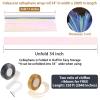 Iridescent Cellophane Roll 34 In X 200 Ft Rainbow Clear Cellophane Wrap Roll Iridescent Cellophane Wrap with Two Ribbons Holographic Cellophane for Gift Baskets, Christmas Gift Wrapping, Valentines view 4