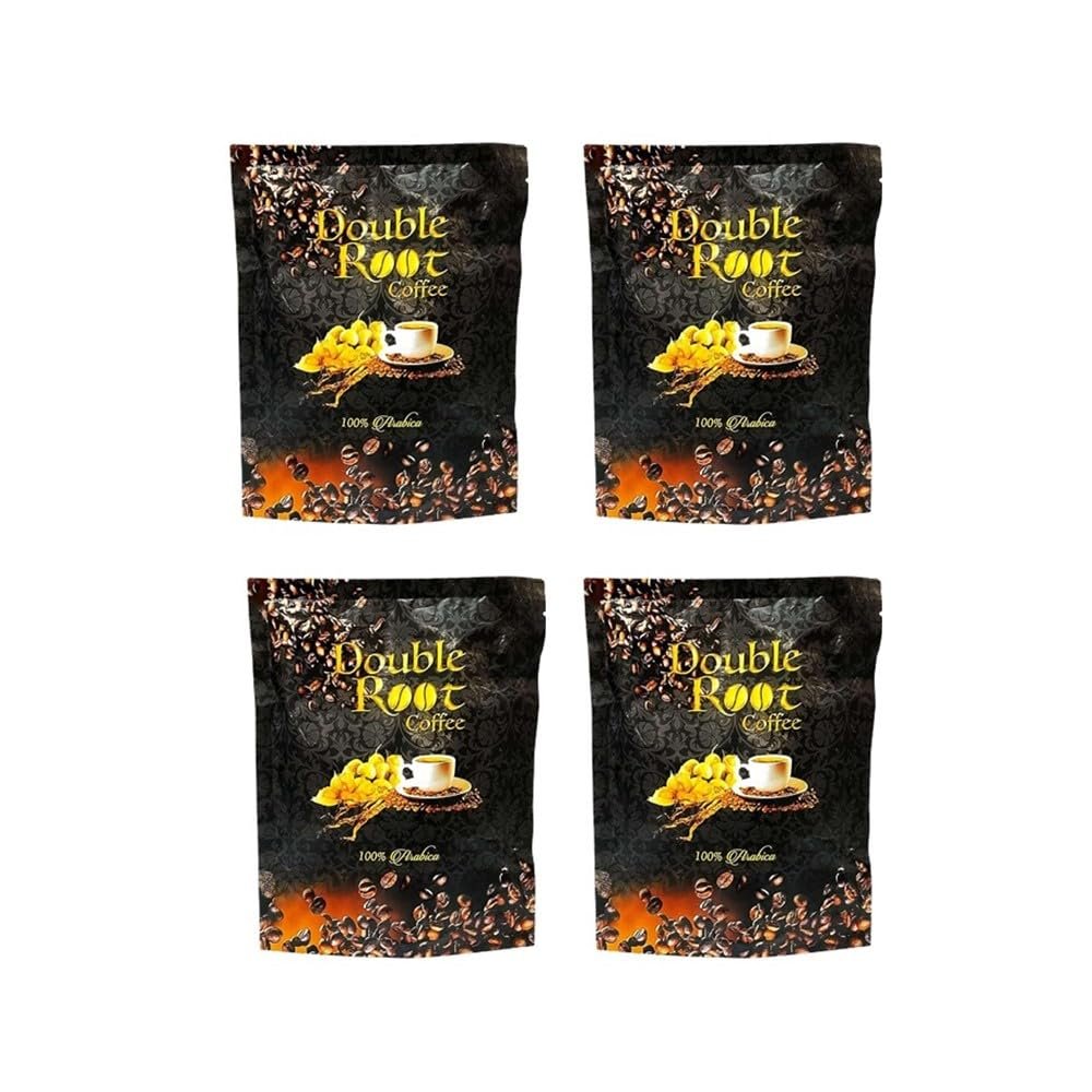 4 Packs Superlife Double Root Coffee Arabica Cafe Energy Support 10g/Each (Total 24 Sachets)
