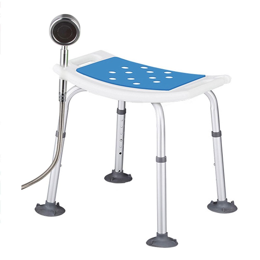 Shower Stool for Elderly Bath Shower Seats for Adult DisabledShower Stools to Sit On in ShowerHeight Adjustable Non-Slip Aid Bath Shower Chairs Aluminium Perching Stool (Size : Standard Model)
