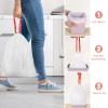 Small Trash-Bags-Bathroom 4 Gallon Drawstring Garbage-Bag - Kitchen Bedroom Car Size Unscented Clear White 90 Count Recycle Plastic Tall Liners for Office Outdoor Garden Waste Basket Can Heihaily view 2