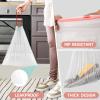 Small Trash-Bags-Bathroom 4 Gallon Drawstring Garbage-Bag - Kitchen Bedroom Car Size Unscented Clear White 90 Count Recycle Plastic Tall Liners for Office Outdoor Garden Waste Basket Can Heihaily view 3