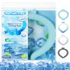 Neck Cooling Tube Wraps Ice Ring Neck Cooler Personal Ice Pack Wrap for Hot Weather Gel Reusable Wearable Gel Cooling for Summer Heat Hot Flashes Freezer Below 64.4 view 1