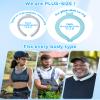 Neck Cooling Tube Wraps Ice Ring Neck Cooler Personal Ice Pack Wrap for Hot Weather Gel Reusable Wearable Gel Cooling for Summer Heat Hot Flashes Freezer Below 64.4 view 4