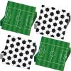 120pcs Soccer Napkins Soccer Party Decorations Soccer Ball Square Grass Sport Theme Disposable Paper Napkins Table Decor for Wold Cup Birthday Party Supplies view 1
