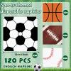 120Pcs Sports Napkins Sports Party Decorations All Star Basketball Football Baseball Soccer Disposable Paper Napkins Table Decor for Boys Birthday Party Supplies view 2