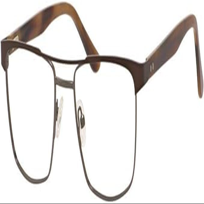 Calabria Esq 1565 Pilot Stainless Steel Blue Light Reading Glasses +4.00 Brown Mens Designer Trendy Metal Readers Eyeglasses