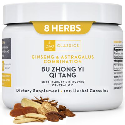 DAO Labs - Bu Zhong Yi Qi Tang - Ginseng and Astragalus Combination - Herbal Capsules. 100 Capsules.