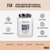 NAKED Whey Vanilla Protein Powder - Only 3 Ingredients - Grass Fed Whey Protein Powder, Vanilla Flavor, and Organic Coconut Sugar, No GMO, No Soy, and Gluten Free - 24 Servings view 3