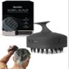 Black Wolf Sonic Scalp Scrubber - Electric Hair & Scalp Massager Brush with 3-Speed Oscillation - Rechargeable Shower Brush & Head Scrubber with Soft Silicone Bristles for Deep Clean & Exfoliation view 1