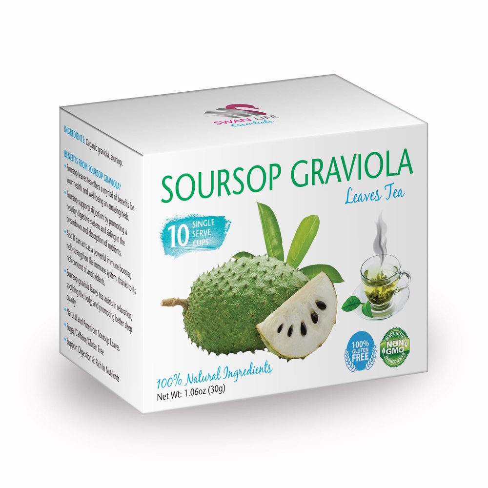 graviola tea for relaxation, soursop tea organic, graviola tea, graviola soursop tea - GRAVIOLA SOURSOP TEA K-CUPS - graviola leaves tea, antioxidant k-cups tea, digestion tea - 1 Box 10 K-cups