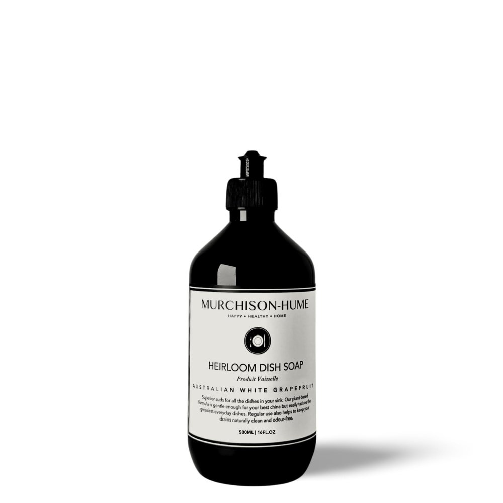Murchison-Hume Heirloom Dish Soap | Plant-Based Dishwashing Liquid | Tough on Grease | Gentle on Hands & Sensitive Skin | Non-Toxic | Safe for Fine China | Australian White Grapefruit | 16 fl oz