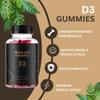 Black Girl Vitamins - Vitamin D3/K2 Gummies, for Immune, Energy, and Bone Support, 2000IU (50mcg) Vitamin D per Serving, Gluten-Free Vitamin D Gummies view 2