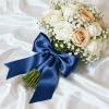 Quhora 1-1/2" x 50 Yards Satin Ribbon - Navy Blue Silk Ribbon with Spool - Ideal for Gift Wrapping, Floral Bouquets, Crafts, Wedding Party Decorations, Christmas and Sewing Projects view 4