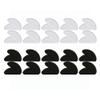 1mm Ultra-Thin / 19mm Long Length - Anti-Slip Adhesive Contoured Silicone Eyeglass Nose Pads with Super Sticky Backing for Glasses, Sunglasses, and Eye Wear - 20 Pair (10 Clear, 10 Black) view 1