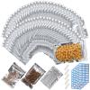200-Pack 4.7" x 6.7" Small Reclosable Mylar Bags for Food Storage Stand Up Pouch Bags Bulk Resealable Smell Proof Aluminum Silver Foil Bags with Clear Window Kitchen Storage Edible Packaging view 1