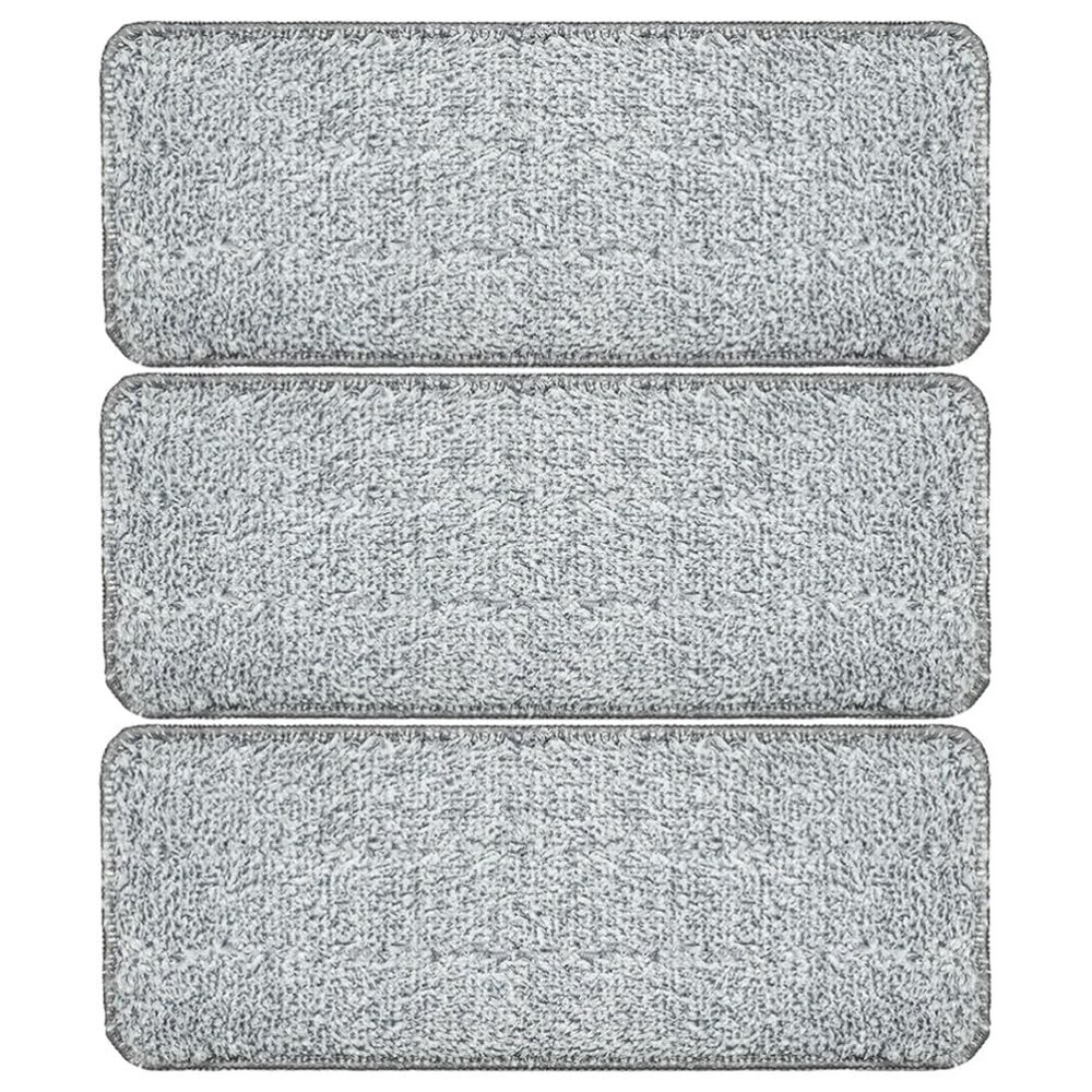Healvian 3pcs Microfiber Mop Pads Refill for Efficient Floor Cleaning Compatible Multiple Mop Models Quick-Dry Machine Washable for Hardwood and Tile