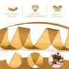 Brown Ribbon for Gift Wrapping - 1 Inch, 50 Yards; Ideal for Crafts, Flower Bouquets, and Holidays view 3