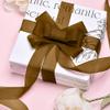 Brown Ribbon for Gift Wrapping - 1 Inch, 50 Yards; Ideal for Crafts, Flower Bouquets, and Holidays view 4