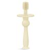 haakaa Infant Toothbrush, Easy to Hold 360 Baby Toothbrush, Train 6month+ Infants Babies and Toddlers for Oral Hygiene, Teether Effect for Sore Gums, 1pc (Cream) view 1