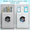 Potchen 3 Pcs 68 oz Laundry Detergent Dispenser Fabric Softener Dispenser with Labels Measuring Cups Soap Bleach Container Liquid Detergent Containers for Laundry Room Organization Storage view 4