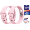 MEIYYJ Morning Sickness Relief Wristbands Motion Sickness Bands for Adults Sea Sickness Wristbands for Cruise Travel Nausea Relief of Headaches, Insomnia, Anxiety and Queasinesss-Pink view 1