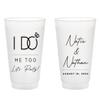 20pcs Personalized Favors Wedding Frosted Cups, Custom Personalized Wedding Cups,Drinking Cup for Bridal Shower Anniversary Engagement Birthday view 1