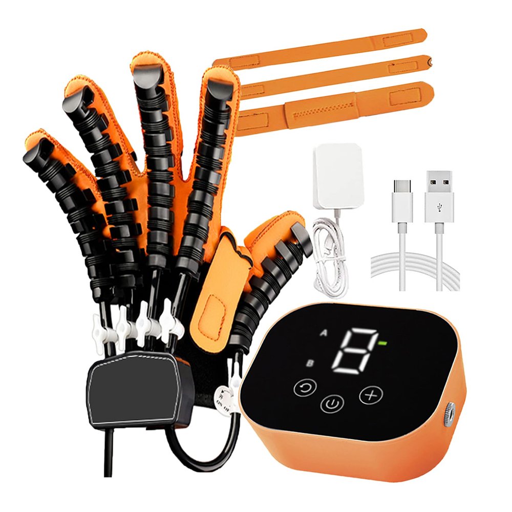 ASHLGQB Hand Rehabilitation Robot Gloves, Stroke Therapy Equipment, Recovery Exercise Equipment for Arthritis Stroke Hemiplegia Patient,Stroke Rehabilitation Aids