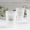 20pcs Custom Pet Portrait Wedding Frosted Cups, Custom Pet Illustration, Personalized Wedding Beverage Cups, Drinking Cups for Bridal Shower Anniversary Engagement Birthday view 1