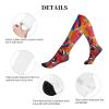 DRTGEDS Colorful Musical Note Compression Socks For Women&Men 20-30mmhg Best For Circulation,Pregnancy,Nurse,Running,Travel view 2