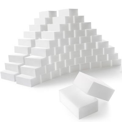 100-Pack Magic Cleaning Sponges Eraser, Multi-Functional Melamine Sponge Foam Cleaning Pads for Household Kitchen Bathroom Furniture Bathtub Sink Cleaning Kitchen Dish Sponge, 3.1"x1.9"x1.2"