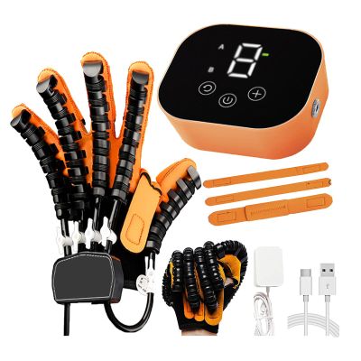 ASHLGQB Rehabilitation Robot Gloves, Upgrade Stroke Hand Therapy Equipment, Automatic Hand Trainer Gloves, with USB Chargeable, for Hand Paralysis Stroke Patients