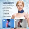 Cervical Ice Pack, Cold Compress Ice Packs for Neck Injuries - Reusable Cold & Hot Therapy, Adjustable Flexible Gel Migraine Ice Head Wrap for Neck Pressure (Navy) view 2