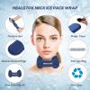 Cervical Ice Pack, Cold Compress Ice Packs for Neck Injuries - Reusable Cold & Hot Therapy, Adjustable Flexible Gel Migraine Ice Head Wrap for Neck Pressure (Navy) view 4