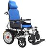 Electric Wheelchair Folding and Lightweight Portable Powerchair Heavy Duty Powerful Dual Motor Compact Mobility Aid Wheel Chair with Headrest Suitable for Elderly and Disabled (Color : A) view 1