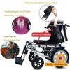 Electric Wheelchair Folding and Lightweight Portable Powerchair Heavy Duty Powerful Dual Motor Compact Mobility Aid Wheel Chair with Headrest Suitable for Elderly and Disabled (Color : A) view 4