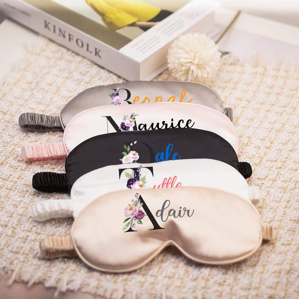 Custom Eye Mask,Personalized Sleep Mask,Custom Satin Eye Mask,Party Gift,Bridesmaid Eye Mask,Bridesmaid Gift,Customized Gift for Wedding Party