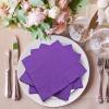 300 Count Purple Beverage Napkins,2-Ply Purple Cocktail Napkins,Disposable Purple Party Napkins for Dinner Wedding Birthday Party Graduation view 3