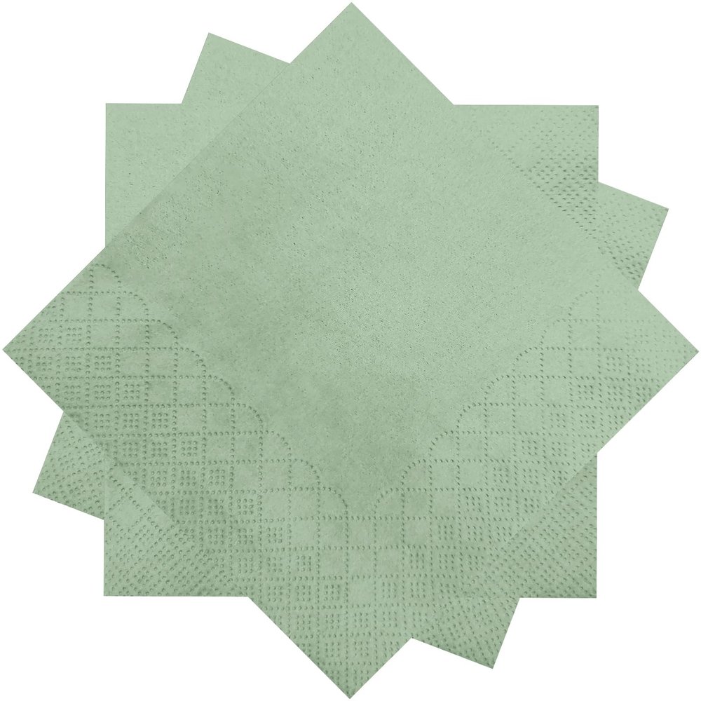 300 Count Sage Green Beverage Napkins,2-Ply Green Cocktail Napkins,Disposable Sage Green Party Napkins for Dinner Wedding Birthday Party