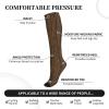 DRTGEDS Wood Grain Compression Socks For Women&Men 20-30mmhg Best For Circulation,Pregnancy,Nurse,Running,Travel view 4