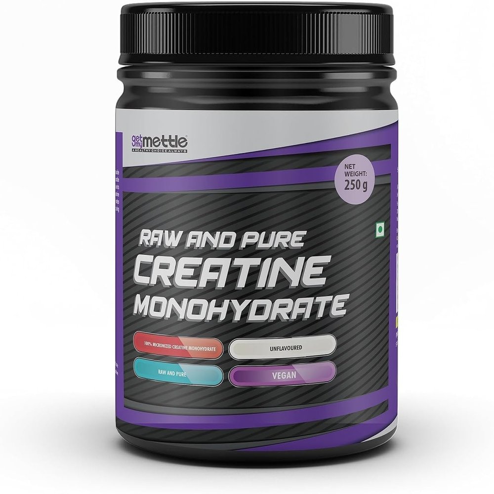 NineLife Basics Raw and Pure Creatine Monohydrate | Monohydrate | 250 g | 83 Servings | (Unflavored)