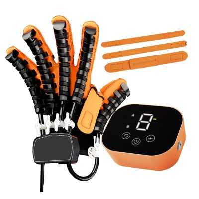 ASHLGQB Hand Rehabilitation Robotic Soft Gloves, Stroke Patients Physical Therapy Equipment, Finger and Hand Function Workout Recovery Device, for Hand Function Recovery, Medium