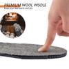 2 Pair-Merino Wool Insoles for Women Thick Memory Foam Work Shoes Inserts Cushion Comfort Fur Fleece Warm Sheepskin Insoles for Winter Snow Boots Slippers Sports Dress Shoes Grey EU40/US9 view 4