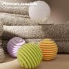 MYBAQ,3 PCS Fabric Softener Dispenser Ball,Ball Dispenser for Fabric Softener,Soft Gel Laundry Balls,Anti-Tangle Laundry Balls for Home,Suitable for All Kinds of Laundry Ball to Clean Clothes, Yellow view 3