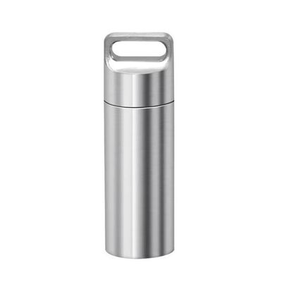 1Pcs 304 Stainless Steel Waterproof Mini Sealed Can Pill Portable Container Sealed Can Small Tool Parts Storage Bottle